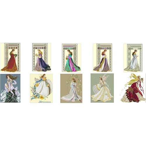 Cross Stitch Embroidery Snow Tree Scenery Cotton Thread Painting DIY Needlework Kits 14CT girls