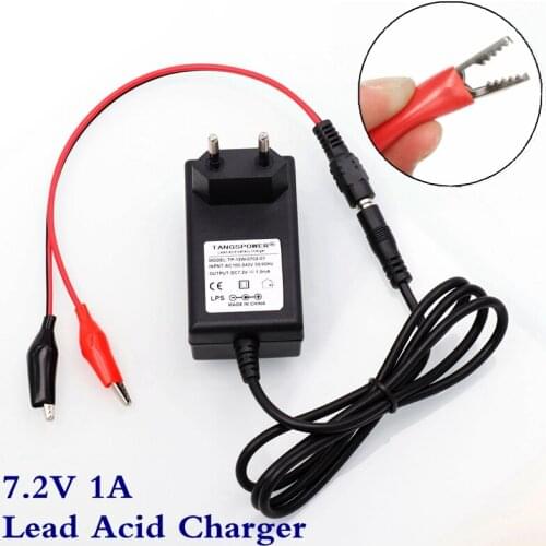 7.2V 1A 7.4V ChargerLead Acid Battery Charger Car Scooter Motorcycle 6V Lead Acid Battery