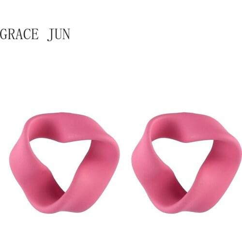 GRACE JUN Womens Clip on Earrings Non Pierced for Girls Fashion Luxury Gold Color Geometric Statement Cuff Earrings Ear Clip