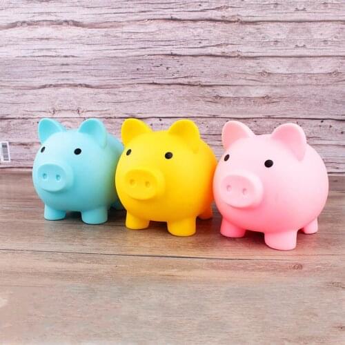1Pcs coin storage box cartoon pig shape piggy bank money box childrens toys birthday gift home decoration