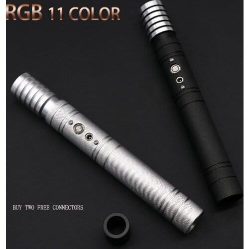 RGB Lightsaber Luke Light Saber Force FX Heavy Dueling Rechargeable Color Changing Sound FOC Lock up Metal Handle Sword toy