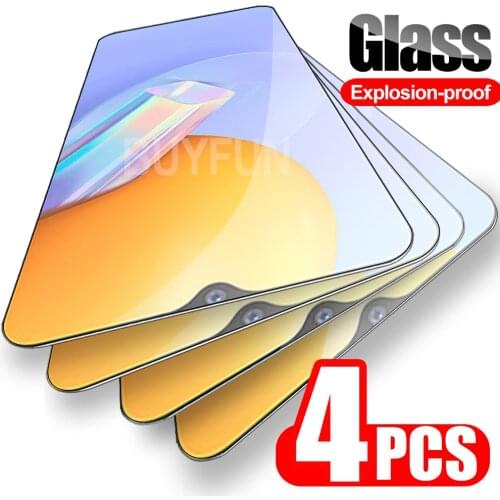 4PCS Safety Glass For Vivo Y31/Y30/Y20/Y20S/Y20i/Y12/Y11 Protective Tempered Glasses For vi vo y 31 Full Cover Film HD Clear
