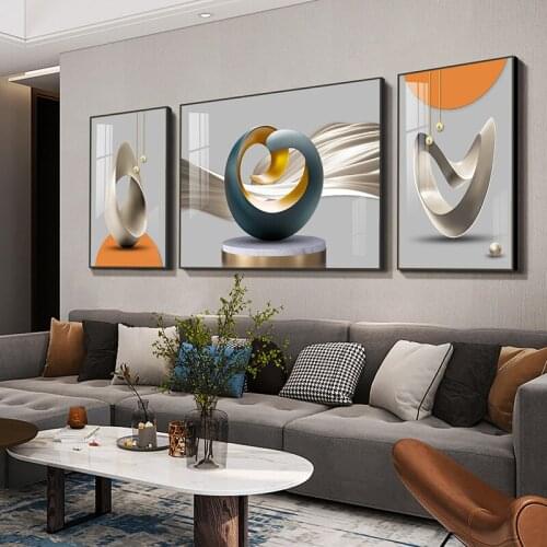 Abstract Contracted Dining Room Large 5 D Diamond Triptych Living Room Fashion Stick Diamond Embroidery Diamond Art Painting