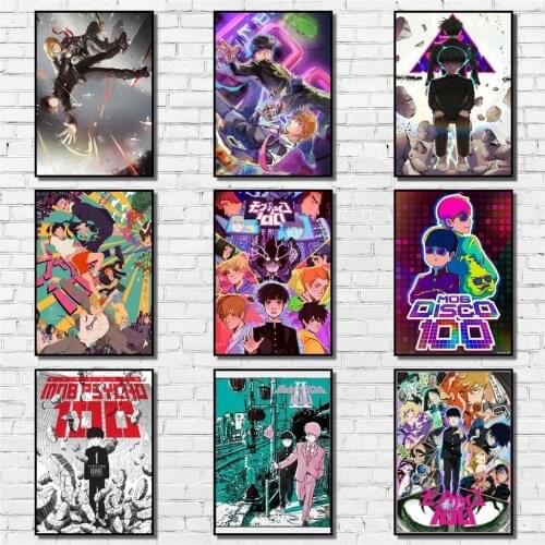5D diy diamond painting anime mob psychology 100 poster full diamond inlaid cartoon abstract cross stitch kit home decor gift