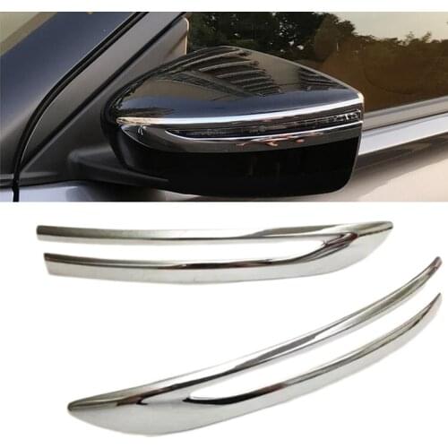 Chromed Styling Exterior Accessories Rearview Mirror Decorative Cover Trim 2pcs For Nissan Kicks 2016 2017 2018