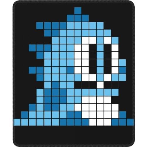 Bubble Bobble Pixel Art Mouse Pad Retro Cute FC Console Game with Locking Edge Desk Mat Pads Rubber Gamer Computer Laptop Pad
