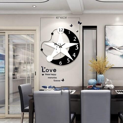 Creative wall clock clock fashion simple wooden clock childrens room decoration electronic quartz clock clocks wall home decor