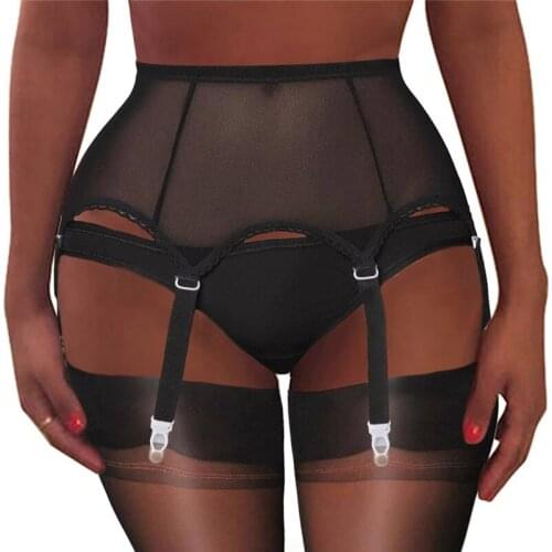 Lace Garters Plus Size Jaretelles Sexy Garter Wedding High Waist Night Club Suspenders Women Sexy Lingerie Garter Belt Suspender