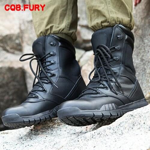 Summer High-Top Ultra-Light Combat Breathable Special Forces Military Fan Combat Combat Outdoor Mountaineering Combat Boots men