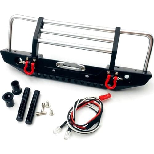 1 Set Metal Front Bumper + Mounting Hardware For Redcat Racing GEN8 Scout II 1/10 RC Crawler Car Accessories