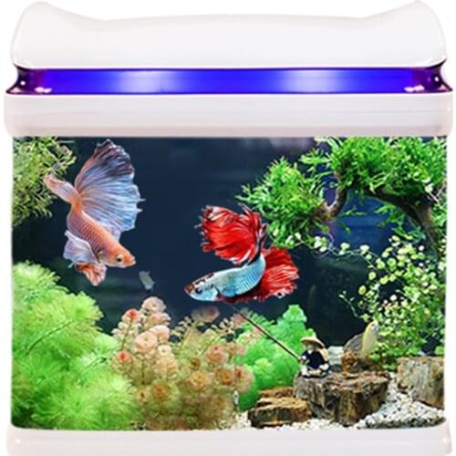 Miniature USB Self-cleaning Small Fish Tank Ecological Water-free Household Integrated Aquarium