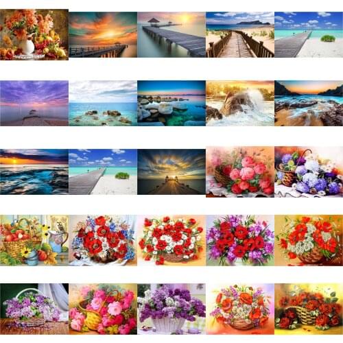 Red poppy flowers cross stitch kit people 18ct 14ct UNprinting11ct count canvas stitches embroidery DIY handmade needlework