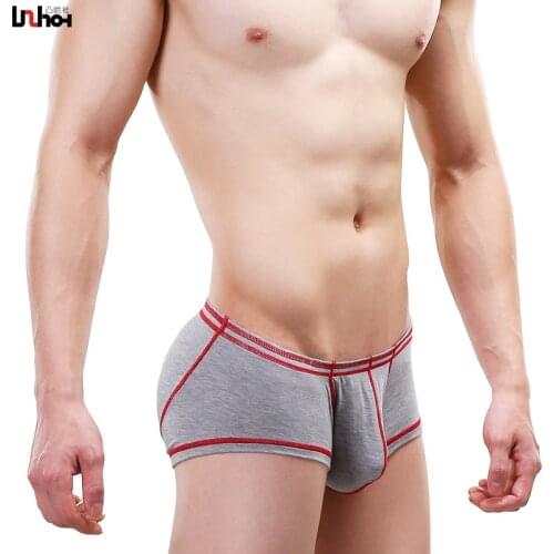 Sexy Men Underwear Boxer Shorts Man Modal Underpants Male Breathable Mid-waist U Convex Pouch Panties Cueca Plus Size M-XXL