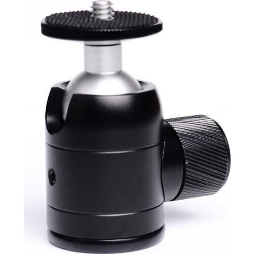 S30 Aluminum Alloy Tripod ballhead Mini Ball Head For Benro Manfrotto Table Tripod for Led Light Monitor