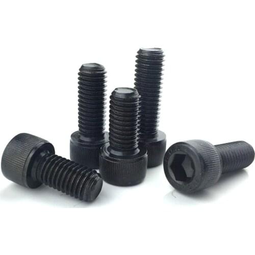 M7 Allen screws hex socket cap screw bolt locking nuts hexagon bolts 10-50mm length Black
