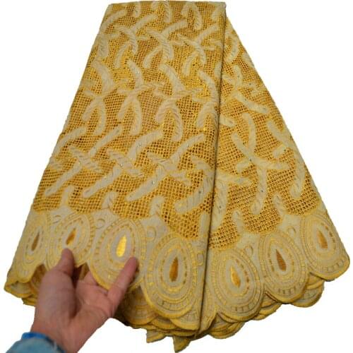 Swiss lace fabric 2020 Hot selling embroidery African lace fabrics With stones cotton Swiss voile lace in Switzerland CLP-608