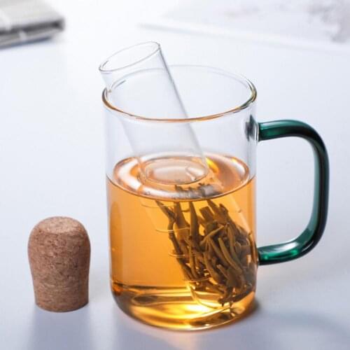 Glass Tea Infuser Creative Pipe Design Tea Strainer For Mug Fancy Filter For Puer Tea Herb Tea Tools Accessories