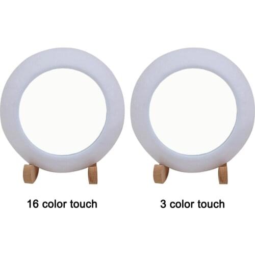 Color Changing 3D Print LED Moon Light 3 Control Modes Night Lamp with Mirror for Baby Kids Children Adults Home Decoration