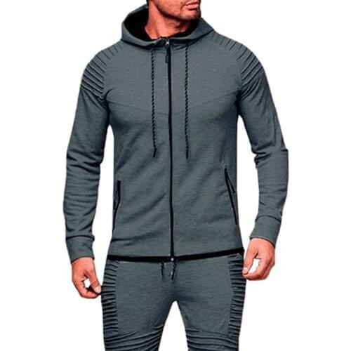 Men Sports Casual Hoodies Wear Zipper Fashion Tide Jacquard Hoodies Fleece Jacket Fall Sweatshirts Autumn Winter Coat толстовки