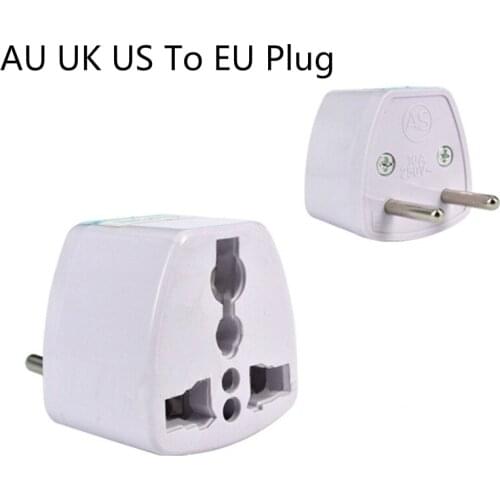 Universal Travel AU UK US To EU Plug Adapter Electric Plugs Sockets Converter Adapter Socket Conversion Adaptor