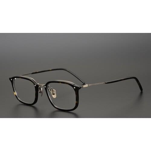 Vintage Acetate Glasses Frame Men Women Square Prescription Myopia Optical Eyeglasses Frame Male Retro Luxury Brand Eyewear