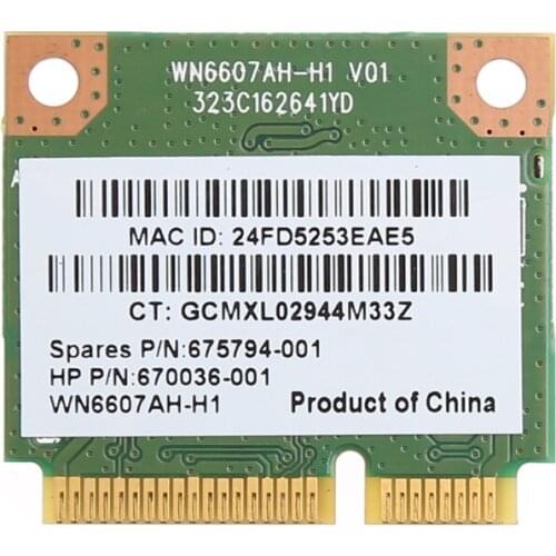 WiFi Wireless PCI-E Card For Atheros AR5B125 SPS 675794-001 PN 670036-001 Dropship
