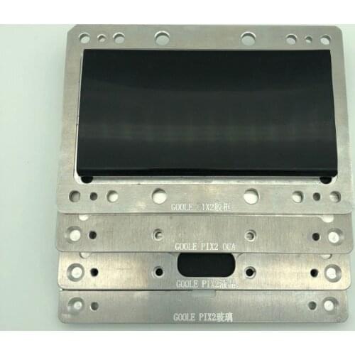 YMJ LCD touch glass and OCA film laminating mold For Google PIX2 YMJ machine use LCD oca laminating repair no bent flex cable