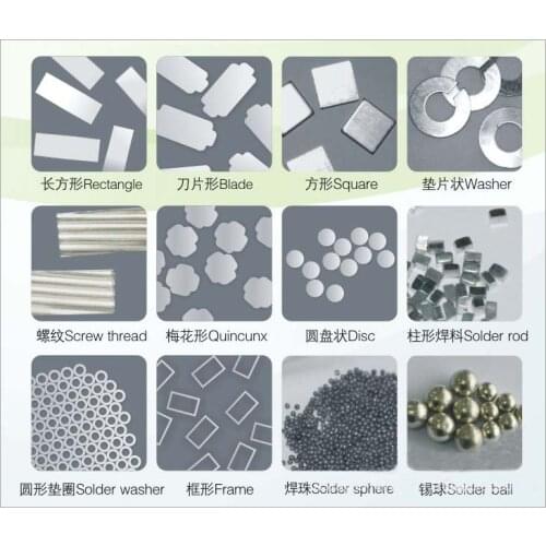 Gold-Tin Solder Sheet Au80Sn20 Pre-Formed Solder Sheet Gold 80 Tin 20 High Temperature Lead-Free Solder Solder Paste