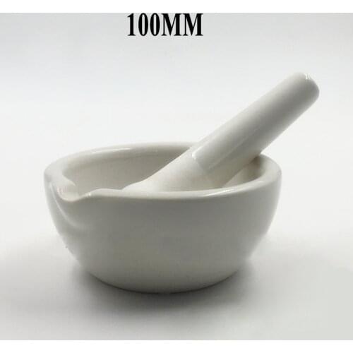 100mm Mini Porcelain Mortar and Pestle Mixing Grinding Bowl Set Ceramics Spice Mill Grinder Set Kitchen Mortar And Pestle Tool