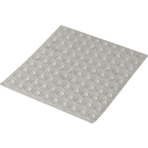 100 Pcs Self Adhesive Round Silicone Rubber Bumpers Soft Transparent Black Anti Slip shock absorber Feet Pads Damper