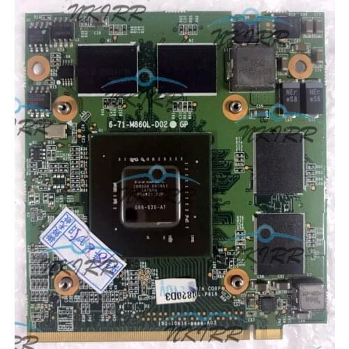 9600M GT G96 630 A1 DDR3 512M 6-71-M860L-D02 GP M86TU NB9P-GS V2.0 P616 VGA card for clevo Sager