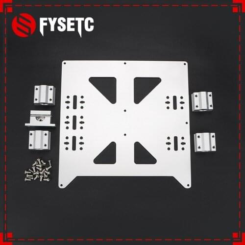 Aluminum Y Carriage Anodized Plate With SC8UU pgrade Prusa i3 V2 Hot Bed Support Plate For Prusa i3 RepRap DIY 3D Printer parts