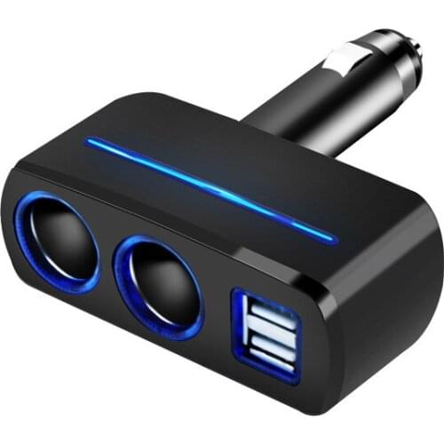 Vehicle cigarette lighter socket 1/2 cigarette hole 3.1A double USB vehicle filling automotive supplies