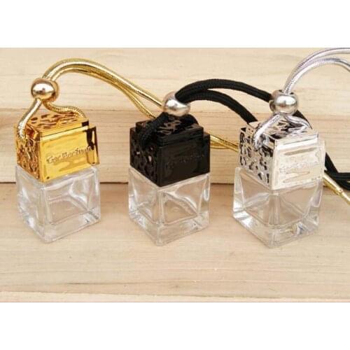 Car Styling Car Hanging Perfume Empty Bottle Rearview Mirror Ornament For Essential Oils Diffuser LX5083