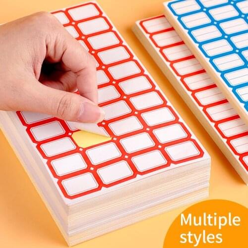 Label Sticker 55 sheets Bagged Office Supplies Classification Mark Student Stationery Book Classification Handwritten Price Name