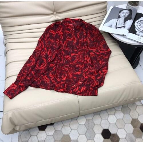 EVACANDIS Stand-up Collar Blouses