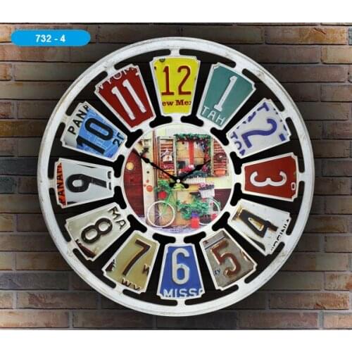 Galaxy Wall Clock Bike 732-4 Lounge Series