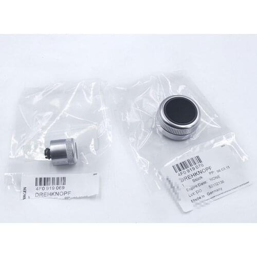 Chrome Menu MMI Control Adjust Knob Switch Cap Cover Fit Audi A6 C6 A8 D3 Q7 RS6 2005 - 2011 4F0919069A 4F0919070 4F0 919 070