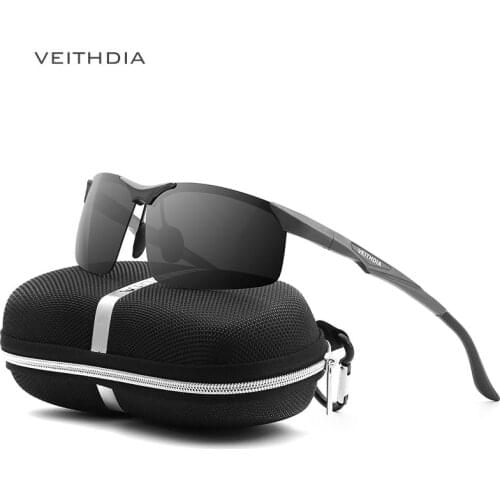 VEITHDIA 2020 Mens Sunglasses Night Vision Goggles Aluminum Magnesium Polarized UV400 Sun glasses Drivers Glasses for Men 6502