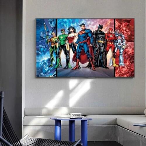 Marvel Avengers Canvas Painting Movie Posters and Print Modern Abstract Graffiti Art Wall Art Picture for Living Room Home Decor