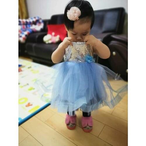 Lower Toddler Dress For Girls Kids Baby Girls Dress Bling Christmas Dress Princess Girl Party Dresses Children Formal Wear 5Y