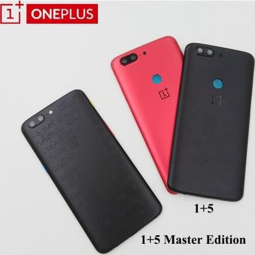 Original Oneplus 5T/5 Master Edition Back Battery Cover Rear Door Housing Replacement Case For 1+ 5T A5010 5 A5000 & Camera Lens
