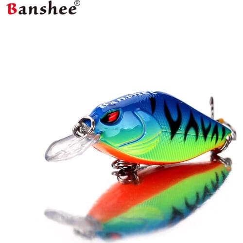 Banshee Round Bill Crankbait 58mm 9g Shallow Diving Crankbaits Fishing Lure Rattle Chartreuse Crankbait Artificial Hard Bait