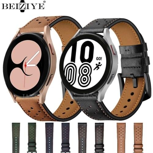Leather Strap For Samsung Galaxy Watch 4 Classic 42mm 46mm Correa Wristband Bracelet For Galaxy Watch 4 44mm 40mm band 20mm New