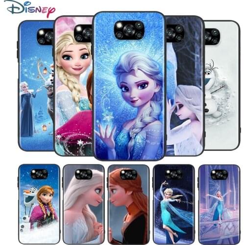 Frozen Princess Aisha for Xiaomi Poco X3 NFC X2 M3 M2 F2 F3 Pro C3 F1 A2 Lite Mix3 Play Silicone Soft Black Phone Case