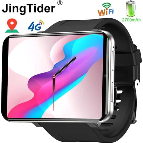 2.86 INCH Large Screen DM100 4G Smart Watch 3GB 32GB MTK6739 Quad Core Smartwatch Android 7.1 2700 mAh IP67 Waterproof GPS Wifi