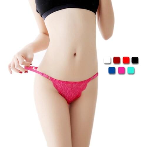 UNLIMON Women Panties Sexy Lace Briefs Low-Waist Underpants Seamless Adjustable Thongs One Piece Free Shipping Briefs