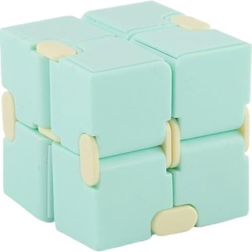 4 Pcs Mini Unique Infinity Cube Fidget Toy for Kids Adults Office Magic Cube L4MC