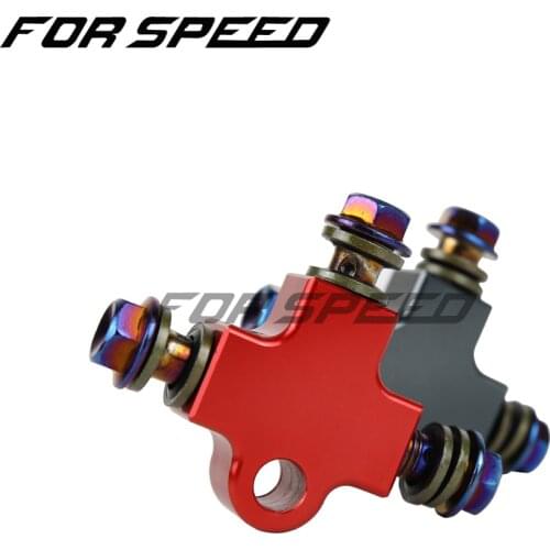 Motorcycle Universal Modified Hydraulic Brake Hose Line CNC Pipe Connector Coupling T Tee Fitting 3way Adapter Dirt Pit Bike ATV