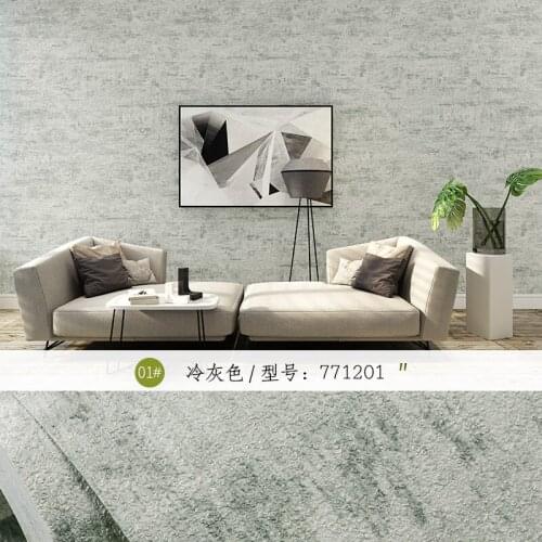 Retro plain industrial light grey wallpaper grey living room nordic restaurant clothing store green wallpaper womens wea